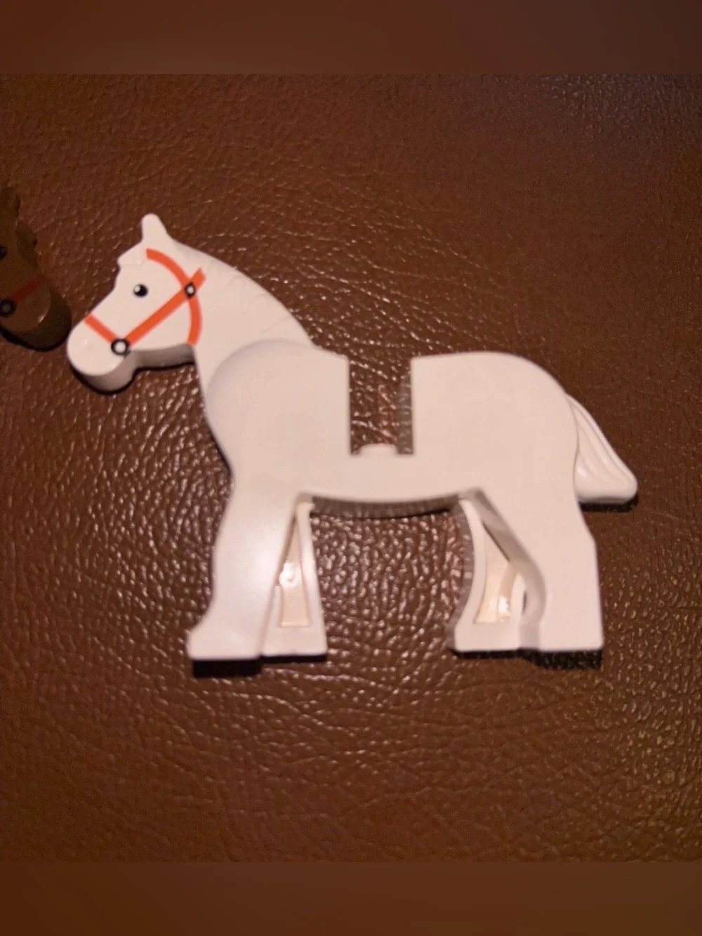 Lego Brown and White Horse Figures - Kids Building Set Animals